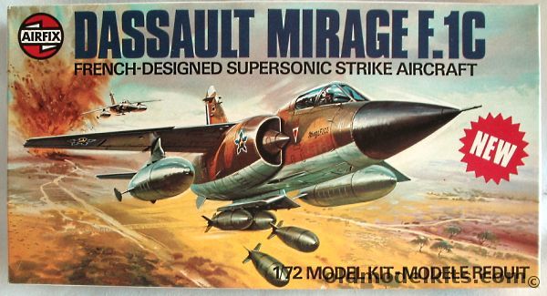 Airfix 1/72 TWO Dassault Mirage F-1C - South African or French - (F1C), 04022-2 plastic model kit